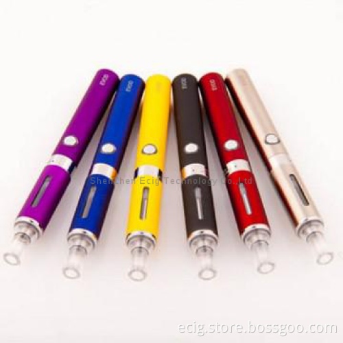 e-cigarette evod battery provide 7 color with atomizer